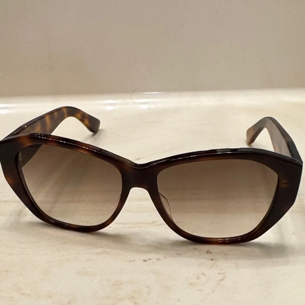 Saint Laurent Brown Tortoise Sunglasses - Picture 2 of 5